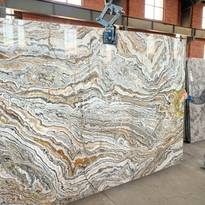 Brown onyx (Royal Rainbow) - Slab - Polished