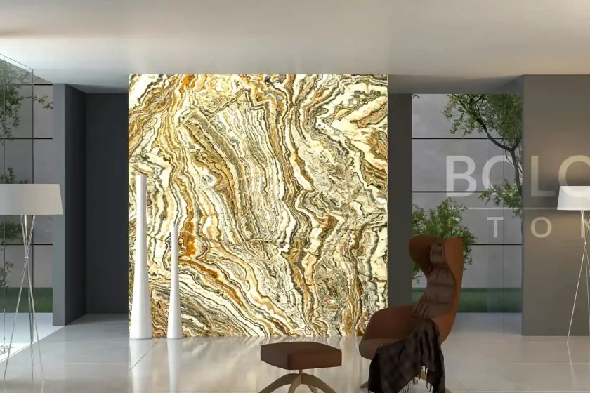 Brown onyx (Royal Rainbow) - Slab - Polished - cladding