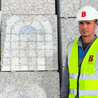 White granite (pepe) - tiles- Polished