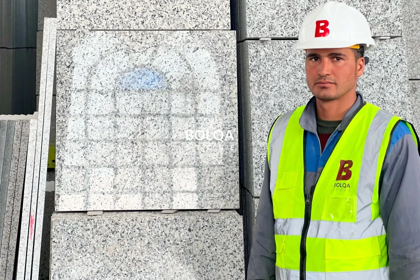 White granite (pepe) - tiles- Polished