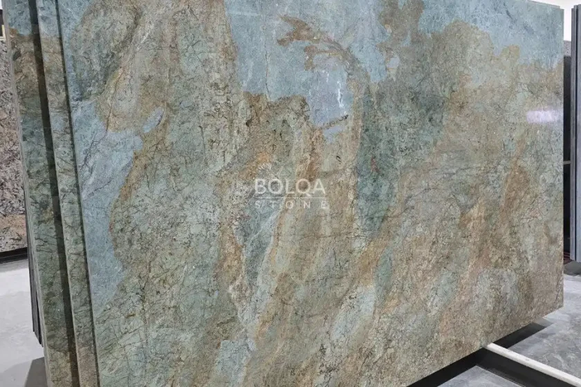 turquoise granite (Miracle) - Slab - Polished - 3