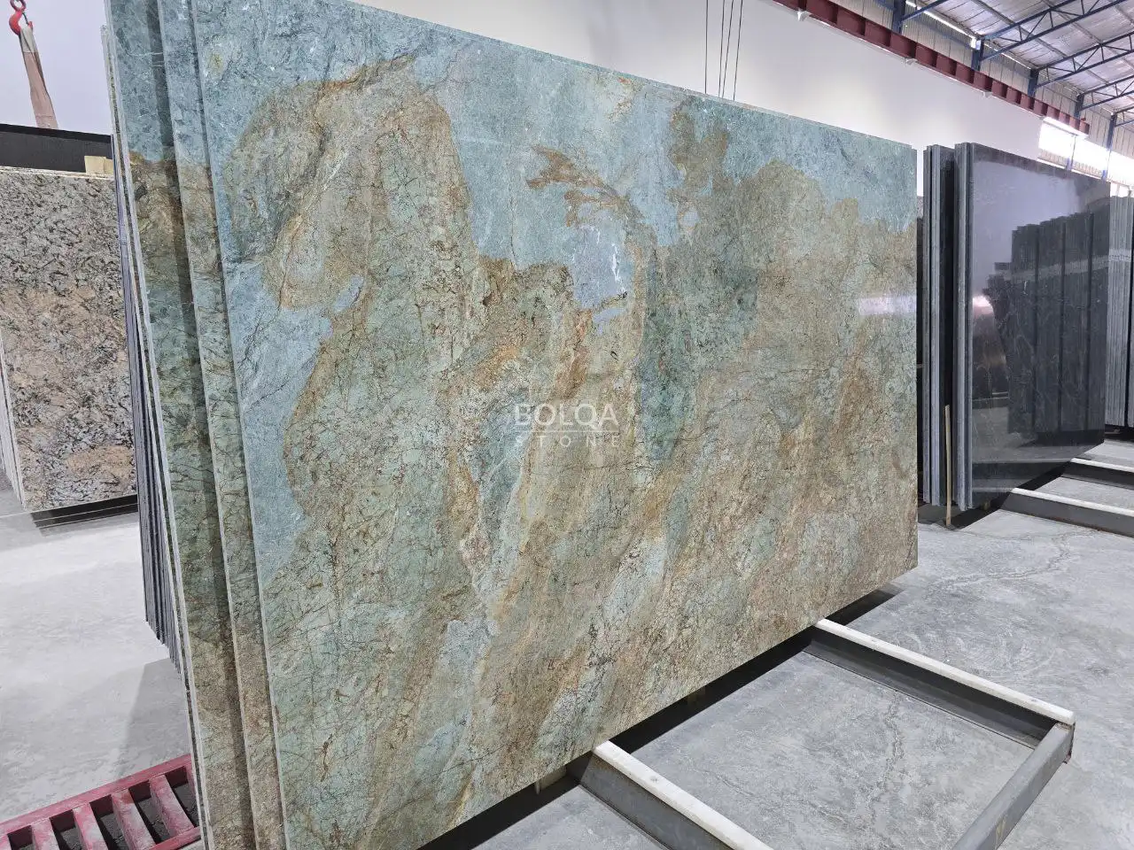 turquoise granite (Miracle) - Slab - Polished - 4