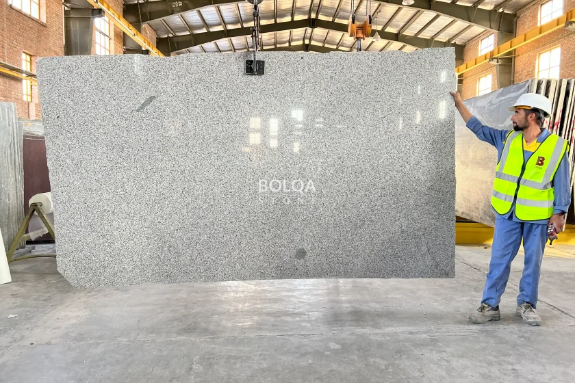 white granite (pepe) - slab - Polished