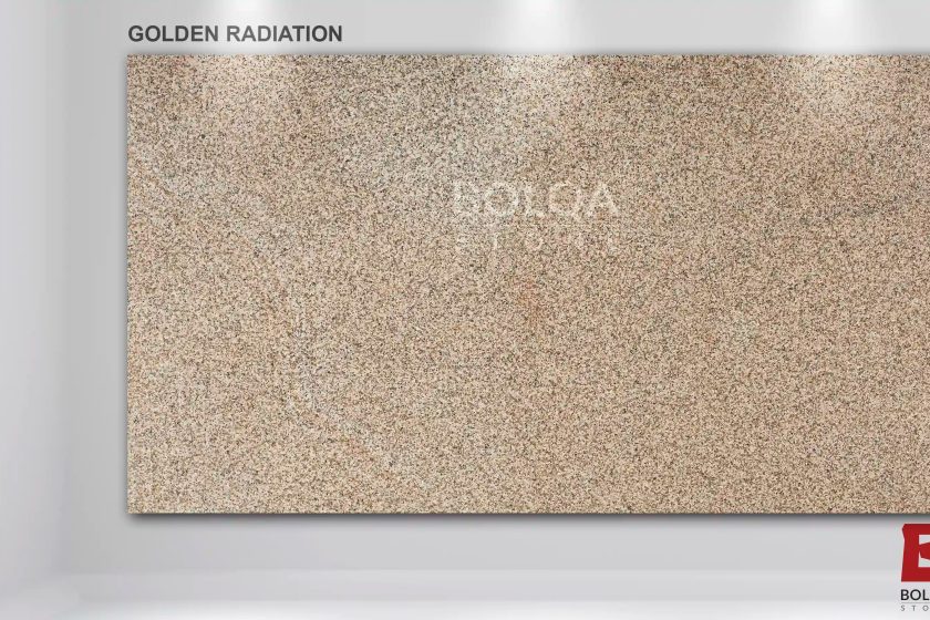 Gold granite (Golden Radiation) - slab - polished