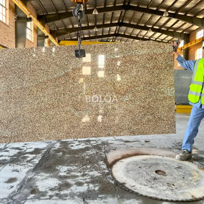 Gold granite (Golden Radiation) - slab - polished