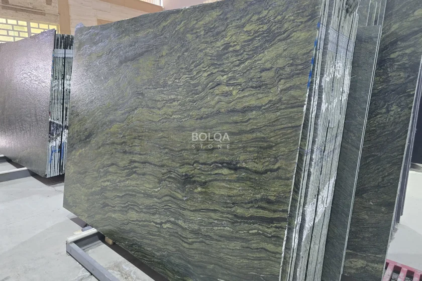 Green Granite (Uranus) - Slab - Leathered finishing