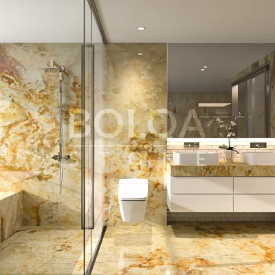 Iran Gold Onyx slab TIFFANY | BOLQA