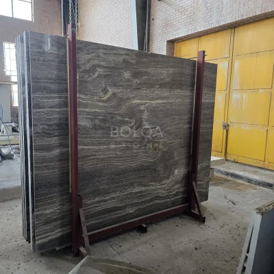 Titanium Travertine slab -