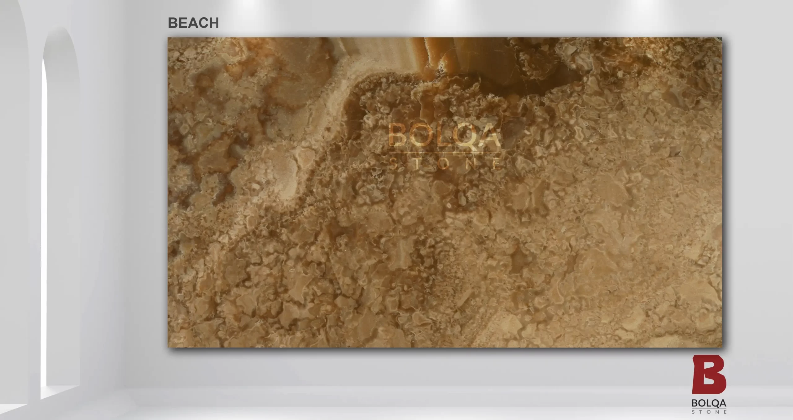 Iran Brown Onyx slab BEACH| BOLQA