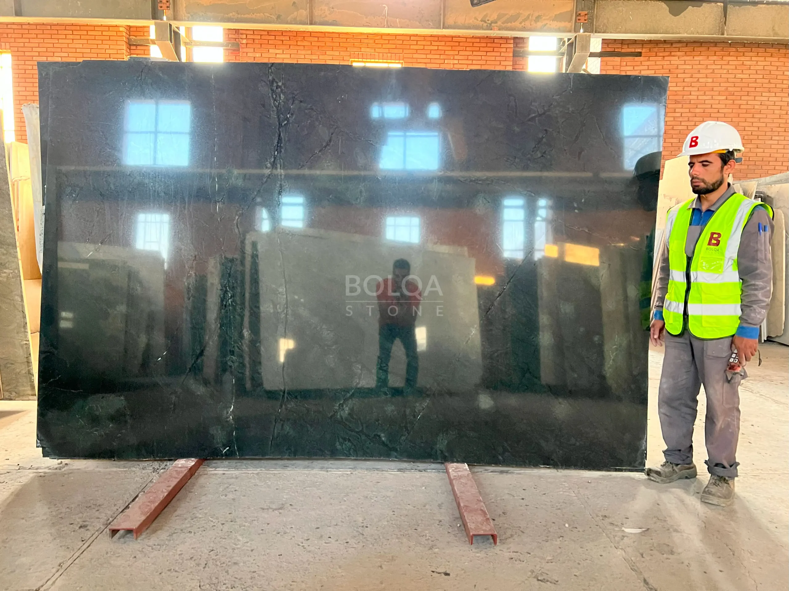 Green granite (Afsoon) - Slab - Polished