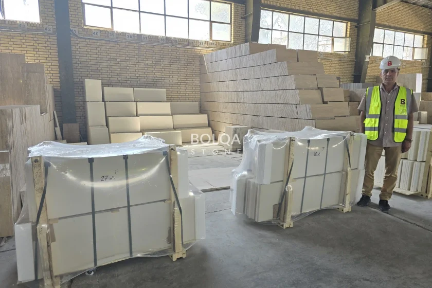 Super white limestone - tiles - Packaged