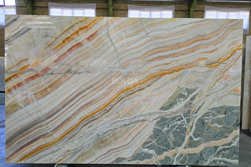 Multicolor Onyx Slab (Rainbow) - Polished