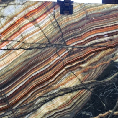 Multicolor Onyx Slab (Rainbow) - Polished - Back light