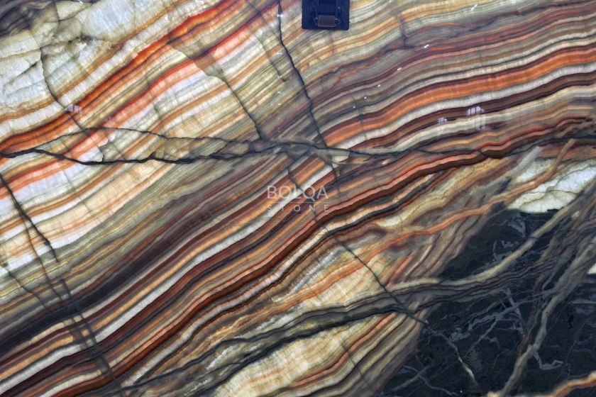 Multicolor Onyx Slab (Rainbow) - Polished - Back light