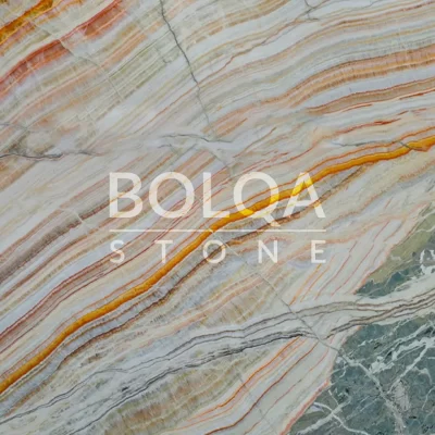 Iran rainbow onyx slab surface