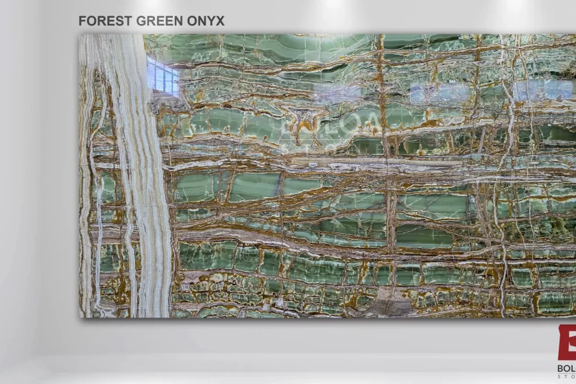 Iran forest green onyx | BOLQA Stone Group