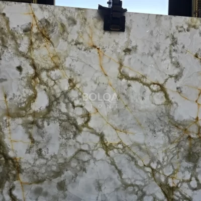 Iran Golden vein white onyx - back light