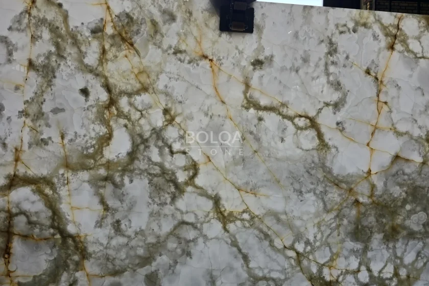 Iran Golden vein white onyx - back light