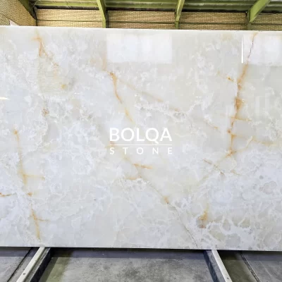 Iran Golden vein white onyx slab
