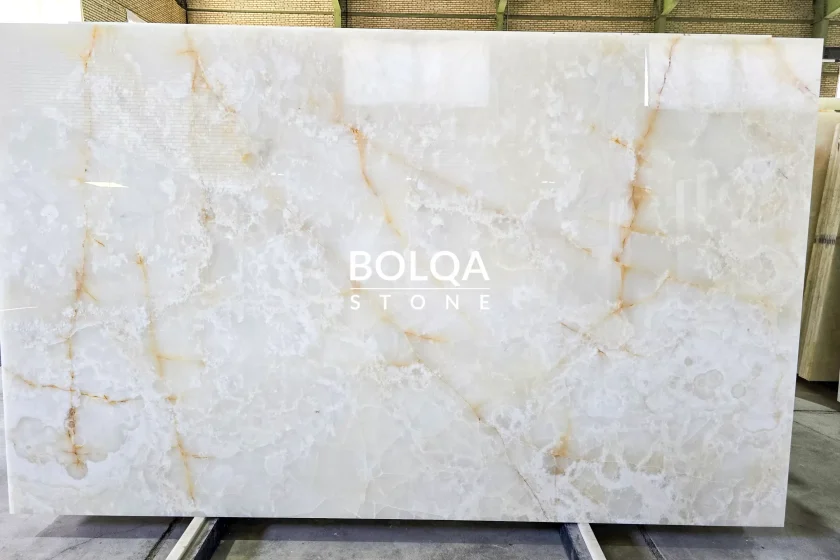 Iran Golden vein white onyx slab