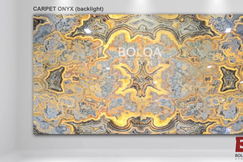 Iran carpet onyx slab backlight