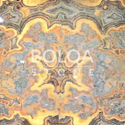 Iran carpet onyx surface