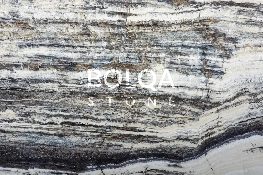 Iran white and brown travertine Romano | BOLQA Stone Group