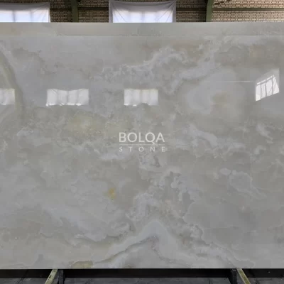 White Onyx Slab - Polished