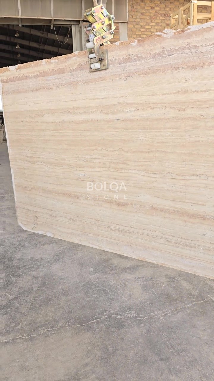Ivory travertine - Slab - Polished - Premium Quality - #2
