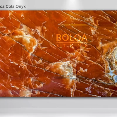 Iran coca cola onyx slab by BOLQA Stone Group