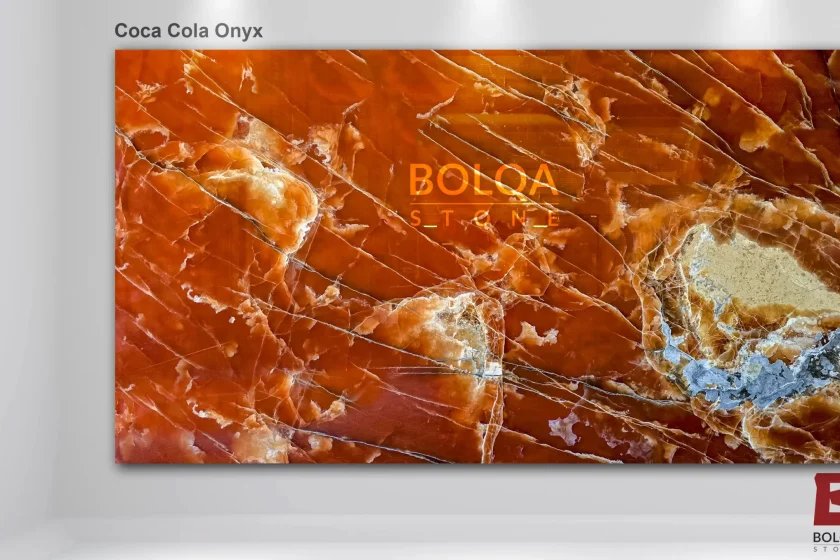 Iran coca cola onyx slab by BOLQA Stone Group