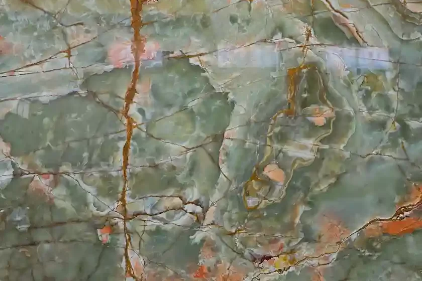 iran green onyx slab photo