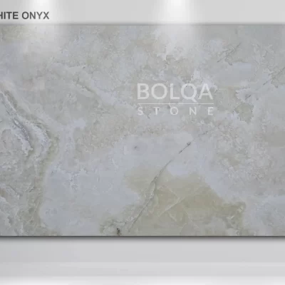 Iran white onyx slab | BOLQA Stone Group