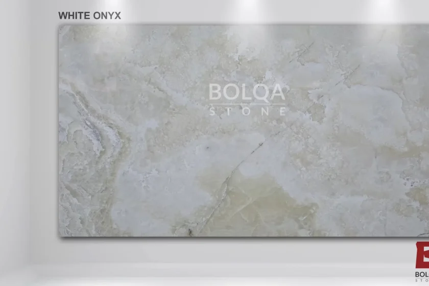 Iran white onyx slab | BOLQA Stone Group